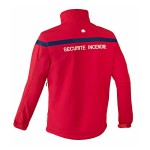 Veste Softshell SÉCU-ONE Sécurité Incendie rouge