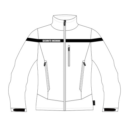 Veste Polaire SÉCU-ONE Sécurité Incendie rouge