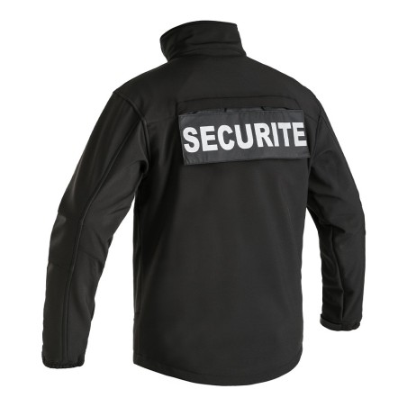 Veste Softshell SÉCU-ONE flap Sécurité noir