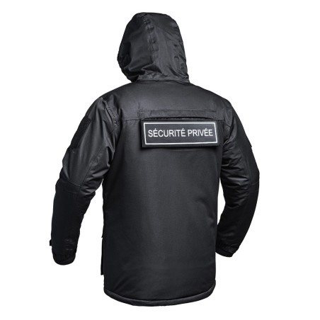 Parka Hardshell SÉCU-ONE WF 150 flap Sécurité Privée noir