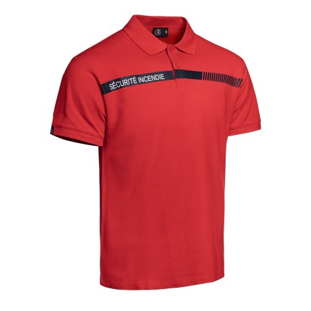 Polo SÉCU-ONE Sécurité Incendie rouge