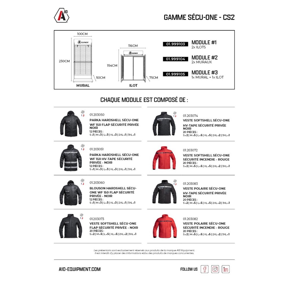 Concept store SÉCU-ONE CS2 x 2 îlots
