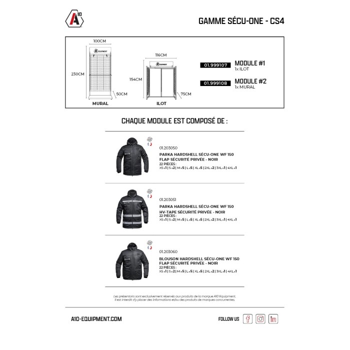 Concept store SÉCU-ONE CS4 x1 îlot