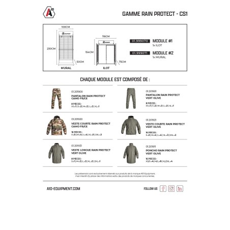 Concept store RAIN PROTECT CS1 x 1 îlot