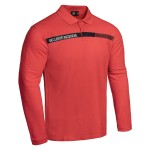 Polo SÉCU-ONE manches longues Sécurité Incendie rouge