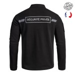 Polo SÉCU-ONE manches longues Sécurité Privée noir