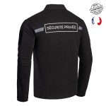 Polo SÉCU-ONE manches longues Sécurité Privée noir
