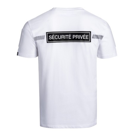 T-shirt SÉCU-ONE Sécurité Privée blanc
