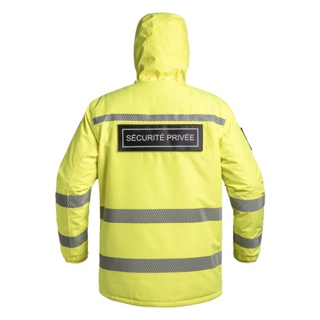 Parka Hardshell SÉCU-ONE WF 150 HV-TAPE Sécurité Privée jaune