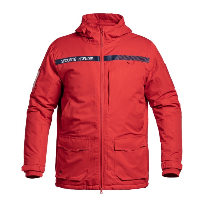 Parka Hardshell SÉCU-ONE WF 150 Sécurité Incendie rouge