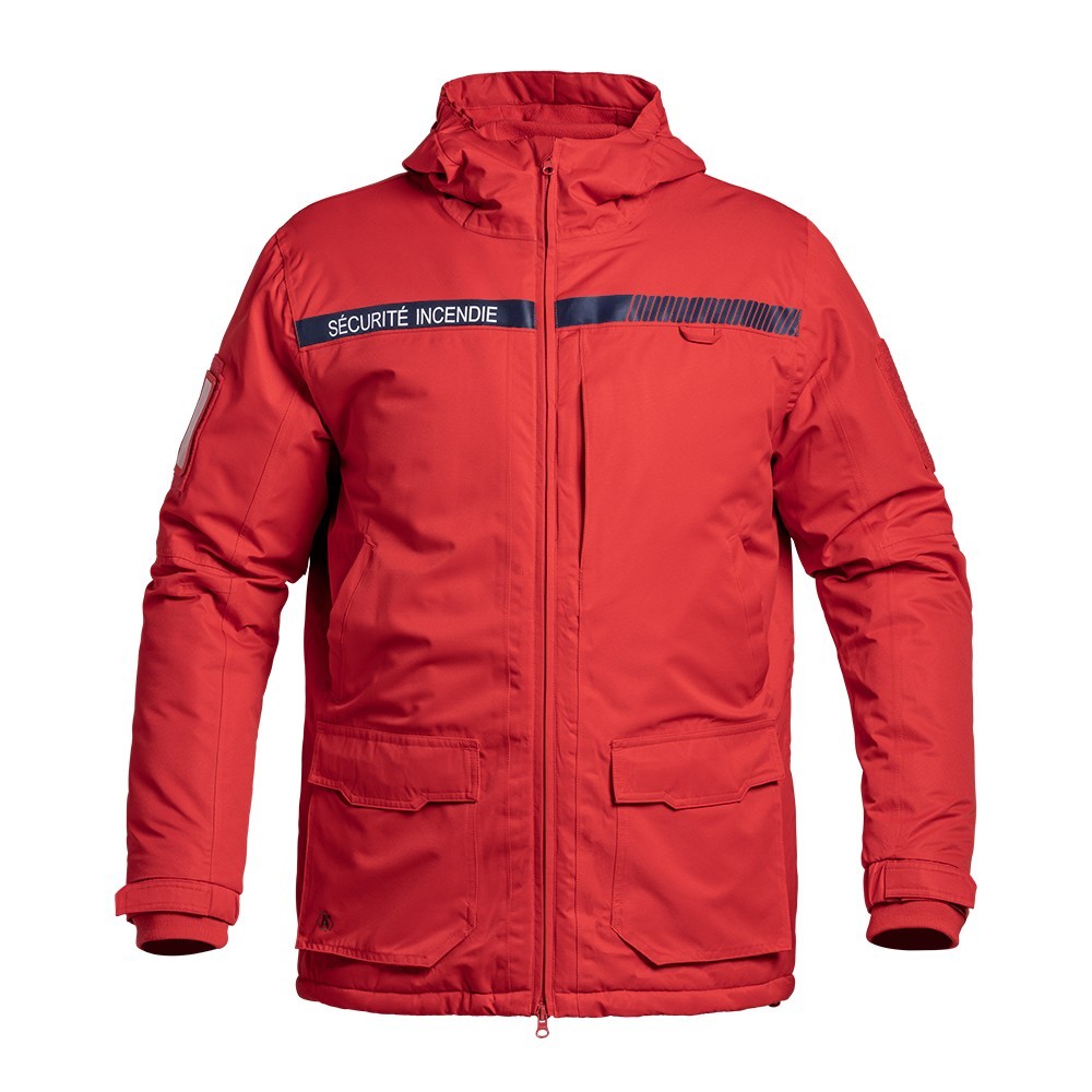 Parka Hardshell SÉCU-ONE WF 150 Sécurité Incendie rouge