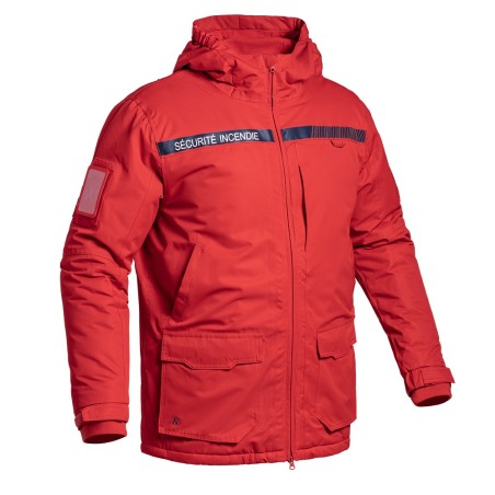 Parka Hardshell SÉCU-ONE WF 150 Sécurité Incendie rouge